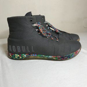 NOBULL High Top Cross Trainers Sneaker Multi Color Soles Men Sz 13 Women Sz 14.5